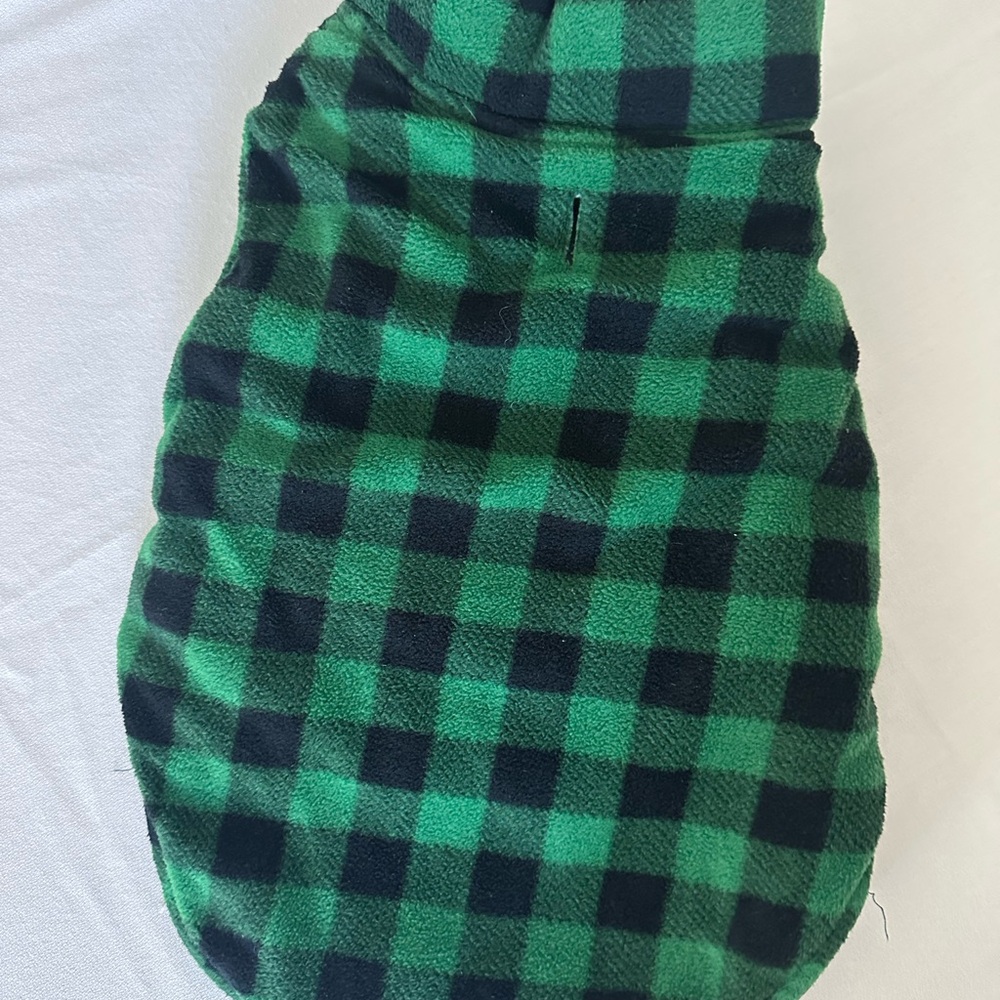 Coleman Green and Black Checkered Kids Bib
